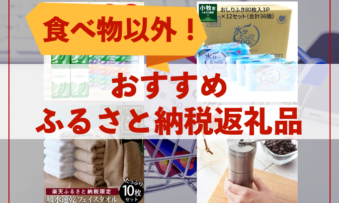 【2023年度】食べ物以外のおすすめふるさと納税返礼品はこれ！【年収370万円の人向け】